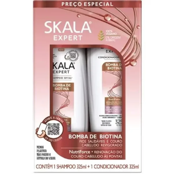 kit-skala-shcond-bomb-biot-2u_20337 Kit Skala Shampoo e Condicionador Bomba de Biotina 325ml