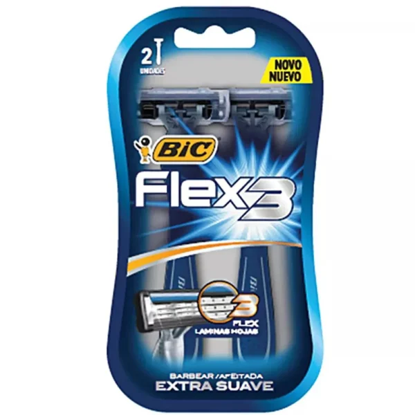 1090723-aparelho-barbear-bic-flex3-azul-2un-g Aparelho de Barbear Bic Flex3
