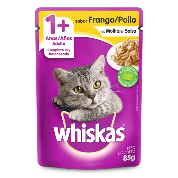Ração Whiskas Frango ao Molho 85g