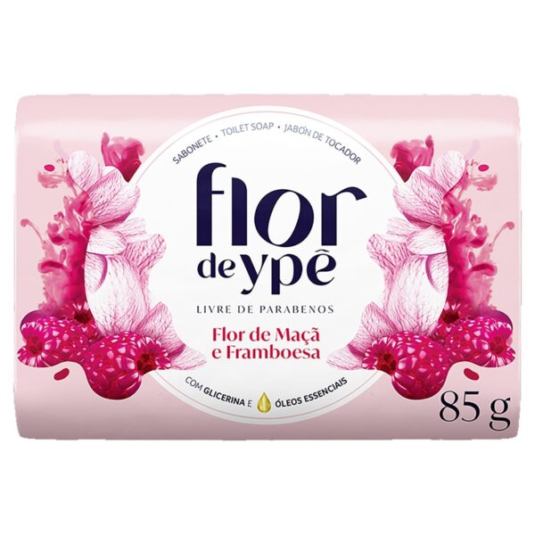 Sabonete Flor De Ypê Maça e Framboesa 85g