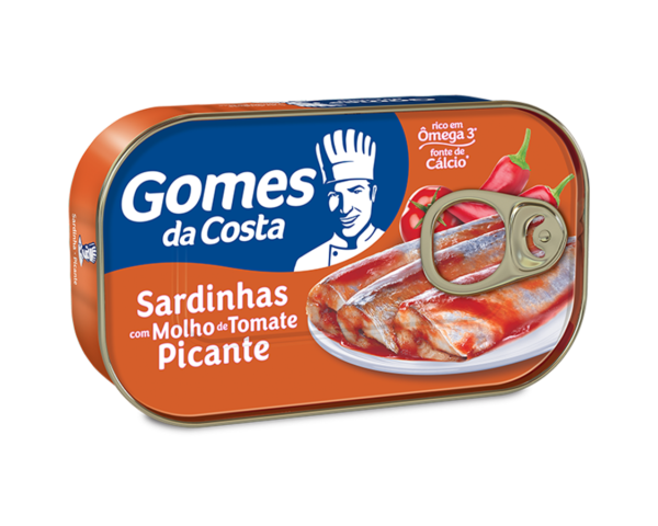 Sardinhas com molho de tomate picante Gomes, 125g