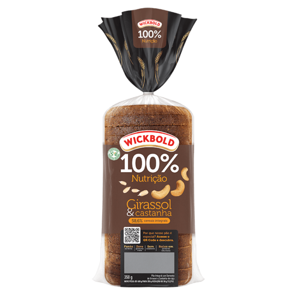 Pão Wickbold Girassol e Castanha  350g