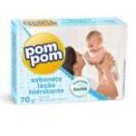 Sabonete Em Barra Infantil Pom Pom Loção Hidratante - 70g