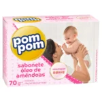 Sabonete Em Barra Infantil Pom Pom Óleo de Amêndoas - 70g