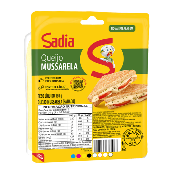 Queijo Mussarela Sadia 150g