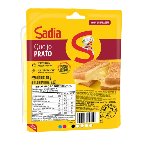 Queijo Prato Sadia 150g