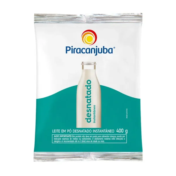 desnatado Leite em pó Desnatado Int. Piracanjuba 400g