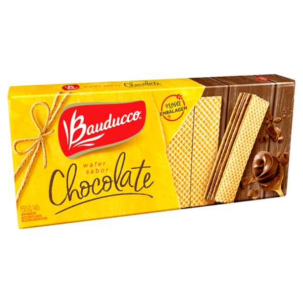 Biscoito Bauducco Wafer Chocolate 140g