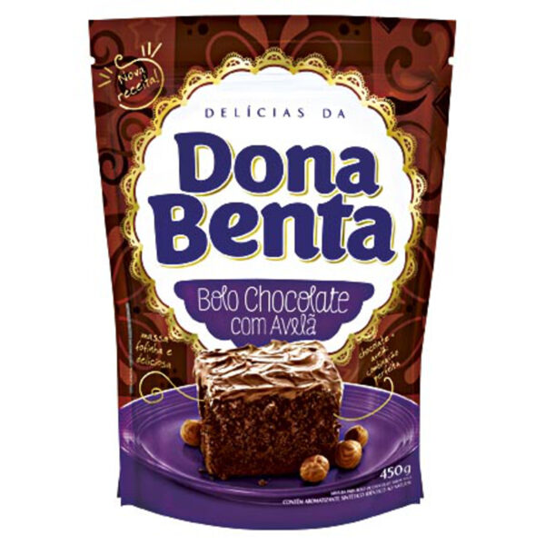 Massa de Bolo Dona Benta Chocolate com Avelã 450g