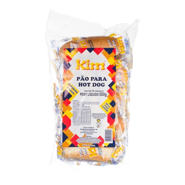 Pão de Hot-Dog Kim 10 unidades 500g