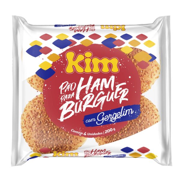 Pão Kim Hambúrguer Gergelim 4Uni 200g