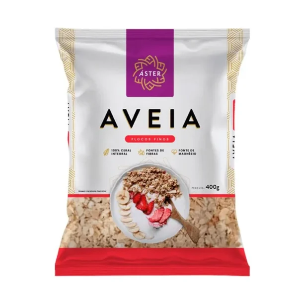 Aveia em Flocos Finos Aster 400g