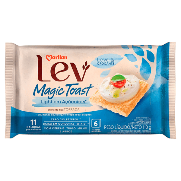 Torrada Magic Toast Light Marilan em Açucares 110g