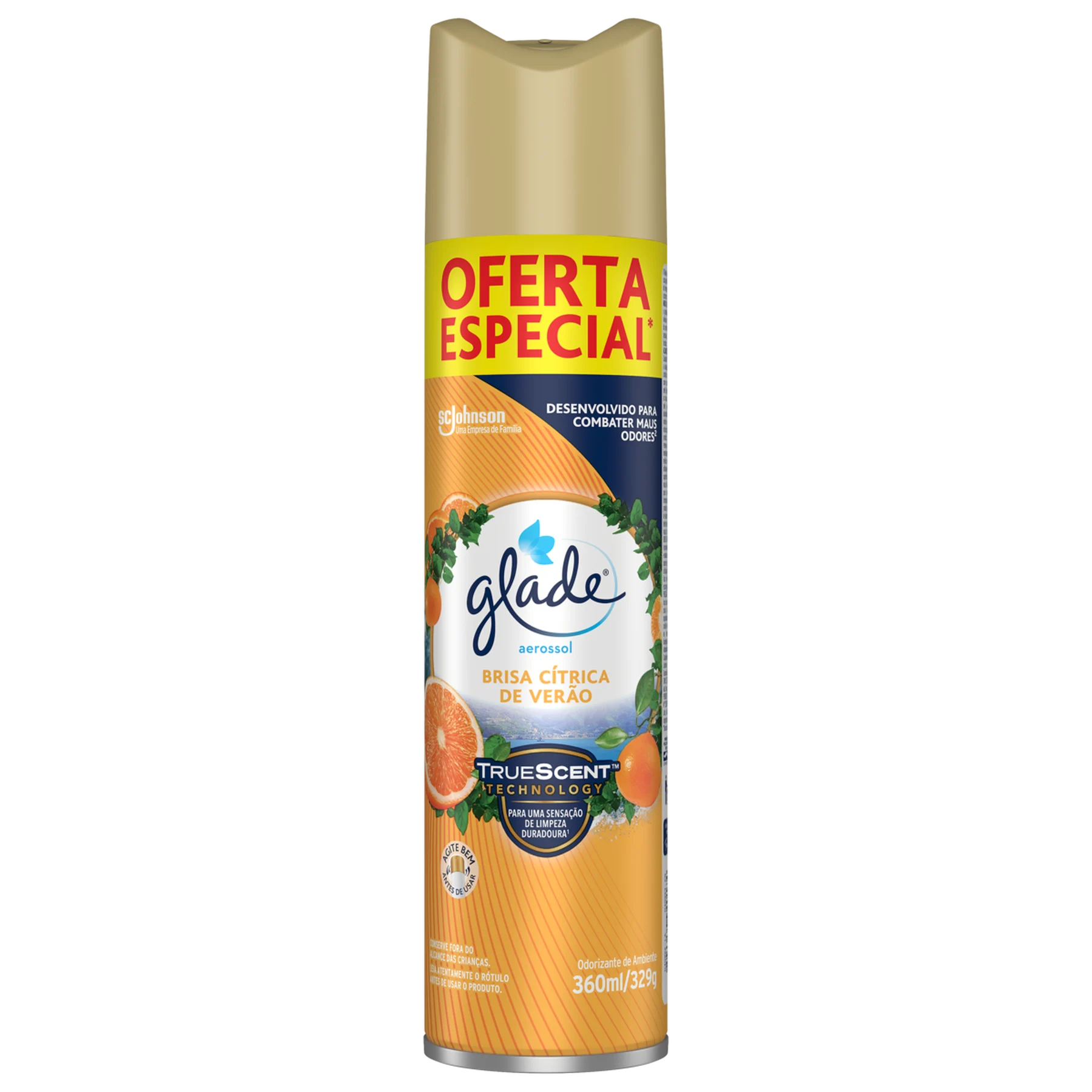 7894650940174 GLADE BRISA CITRICA DE VERAO 360ML - Imagem 1