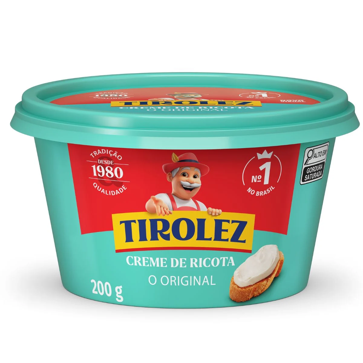 773972-7896030519628-creme de ricota tirolez 200g-tirolez-1 Creme De Ricota Tirolez 200g - Imagem 1
