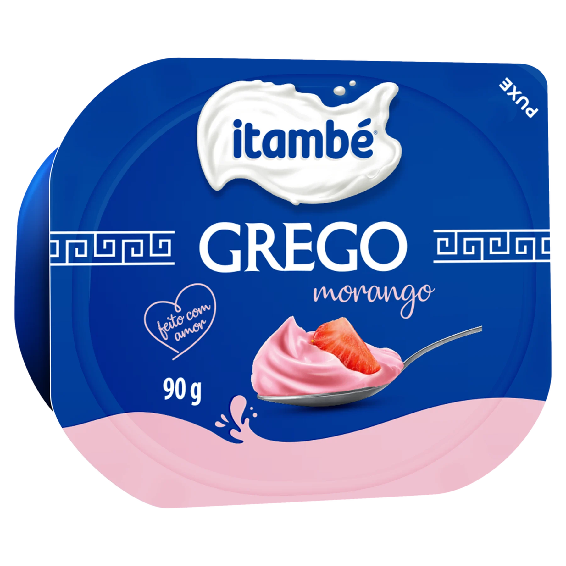 7896051168607 Iogurte Itambé Grego Morango 90g - Imagem 1