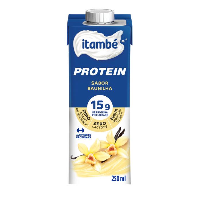 baunilha Bebida Láctea Itambé Whey Baunilha 250ml - Imagem 1