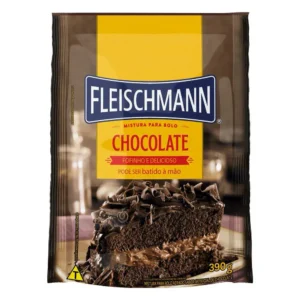 Mistura P/ Bolo Fleischmann Chocolate 390g