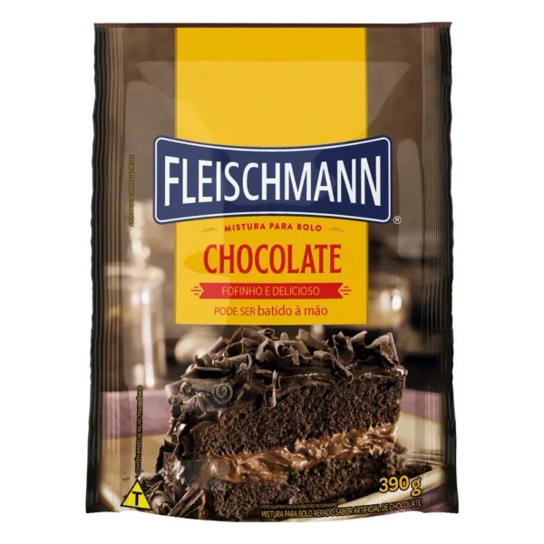 Mistura P/ Bolo Fleischmann Chocolate 390g