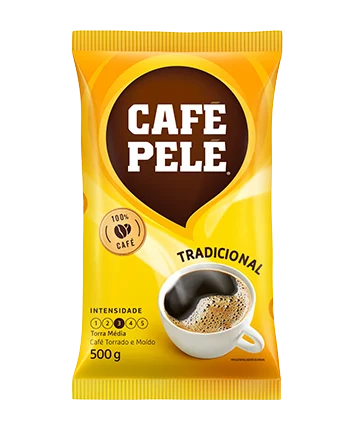 cafe-pele-torrado-e-moido-tradicional-500g-almofada Café Pele Tradicional 500g - Imagem 1