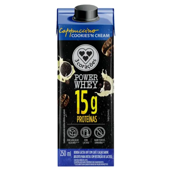 cookies Bebida Láctea 3 Corações Cookies 250ml