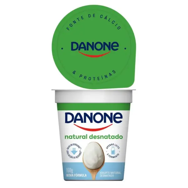 desnatado Iogurte Danone Natural Desnatado 160g
