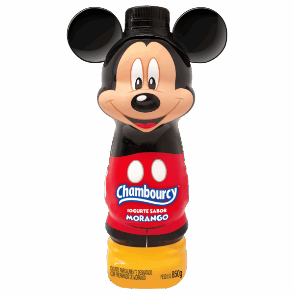 disney_iogurte_mickey_850g Iogurte Mickey Boneco Morango 850g
