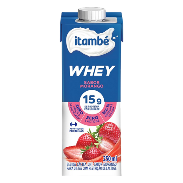 morango Bebida Láctea Itambé Whey Morango 250ml