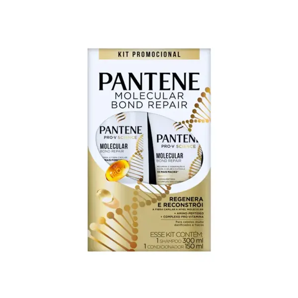 Kit Shampoo 450ml + Condicionador 150ml Pantene Molecular