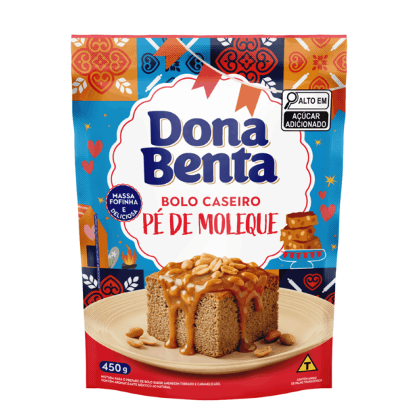 7896005215340 - MISTURA PARA BOLO D BENTA PE DE MOLEQUE Mistura Para Bolo Dona Benta Pé De Moleque 450g