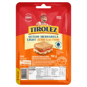 Queijo Mussarela Zero Lactose Tirolez 150g